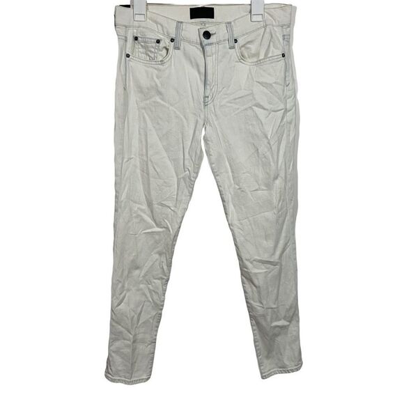 Vince Bleached White Mid Rise Skinny Jeans - Picture 1 of 4